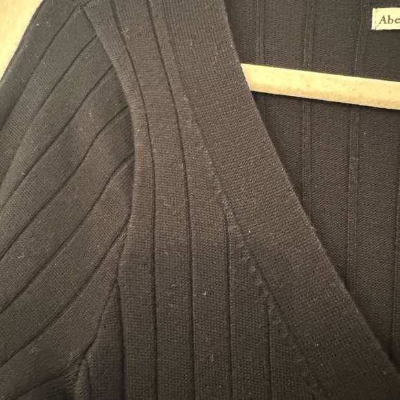 Abercrombie & Fitch Black Long Sleeve Knit Dress - Picture 4 of 11